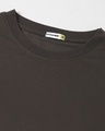 Shop Men's Brown Hacker Graphic Printed Oversized T-shirt