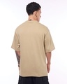 Shop Men's Brown Heroes Beware Graphic Printed Oversized T-shirt-Full
