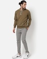 Shop Men's Brown Hooded Sweatshirt-Full