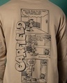 Shop Men's Brown Its Monday Again Graphic Printed Oversized T-shirt