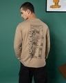 Shop Men's Brown Its Monday Again Graphic Printed Oversized T-shirt-Front