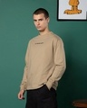 Shop Men's Brown Its Monday Again Graphic Printed Oversized T-shirt-Full
