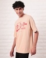 Shop Men's Brown JAP Coke Graphic Printed Oversized T-shirt-Design
