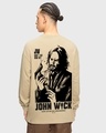 Shop Men's Brown John Wick 4/1 Graphic Printed Oversized T-shirt-Design