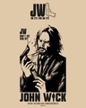 Shop Men's Brown John Wick 4/1 Graphic Printed Oversized T-shirt