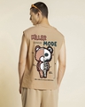 Shop Men's Brown Killer Mode Graphic Printed Oversized Vest-Design