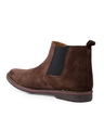 Shop Men's Brown Leather Flat Boots-Full