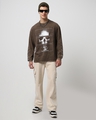 Shop Men's Brown Life Decay Graphic Printed Oversized T-shirt