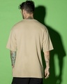 Shop Men's Brown Life is a Trip Graphic Printed Oversized T-shirt-Full