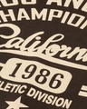 Shop Men's Brown Los Angeles Typography Oversized T-shirt