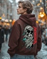 Shop Men's Brown Metallica Graphic Printed Hoodies-Front
