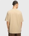 Shop Men's Brown Mickey faces Graphic Printed Oversized T-shirt-Full