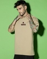 Shop Men's Brown Most Wanted Graphic Printed Oversized T-shirt-Full