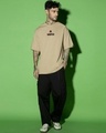 Shop Men's Brown Most Wanted Graphic Printed Oversized T-shirt