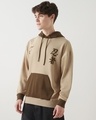 Shop Men's Brown Naruto Graphic Printed Oversized Hoodies-Full