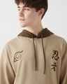 Shop Men's Brown Naruto Graphic Printed Oversized Hoodies