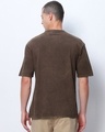 Shop Men's Brown Oversized Acid Wash T-shirt-Full