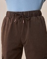Shop Men's Brown Oversized Cargo Jogger Pants