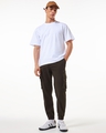 Shop Men's Brown Oversized Cargo Jogger Pants