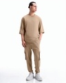 Shop Men's Brown Oversized Cargo Joggers