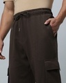 Shop Men's Brown Oversized Cargo Joggers