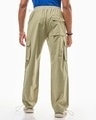 Shop Men's Brown Oversized Cargo Parachute Pants-Design