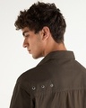 Shop Men's Brown Oversized Cargo Shirt