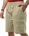 Shop Men's Brown Oversized Cargo Shorts