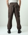 Shop Men's Brown Baggy Oversized Cargo Pants-Full
