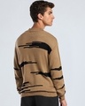 Shop Men's Brown Oversized Flat Knit Sweater-Full