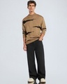 Shop Men's Brown Oversized Flat Knit Sweater