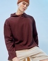 Shop Men's Brown Oversized Hoodie-Front