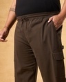 Shop Men's Brown Plus Size Cargo Carpenter Pants