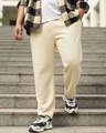 Shop Men's Brown Oversized Plus Size Joggers-Front