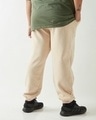 Shop Men's Beige Oversized Plus Size Joggers-Design