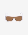 Shop Men's Brown Oversized Polarised Lens Sunglasses-Full