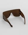 Shop Men's Brown Oversized Polarised Lens Sunglasses