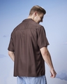 Shop Men's Brown Oversized Shirt-Full