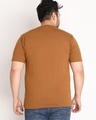 Shop Men's Brown Plus Size T-shirt-Full