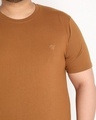 Shop Men's Brown Plus Size T-shirt