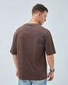 Shop Men's Brown Oversized T-shirt-Full