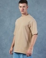 Shop Men's Brown Oversized T-shirt-Front