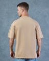 Shop Men's Brown Oversized T-shirt-Full