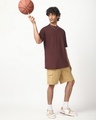 Shop Men's Brown Oversized T-shirt