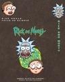 Shop Men's Brown Pixel Rick & Morty Graphic Printed Oversized Acid Wash T-shirt