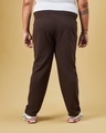 Shop Men's Brown Plus Size Track Pants-Design