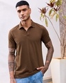 Shop Men's Brown Polo T-shirt-Design