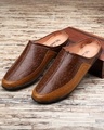 Shop Men's Brown Printed Mules