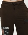Shop Men's Brown Batman Graphic Printed Oversized Track Pants