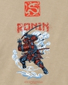 Shop Men's Brown Ronin Graphic Printed Boxy Fit Vest